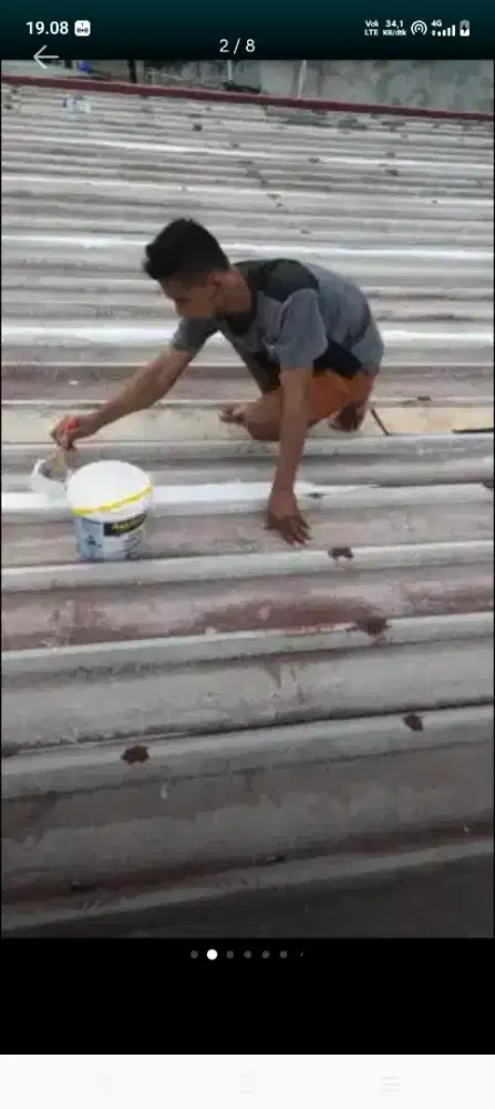 Atap bocor kanopi atap baja ringan terpasang dll
