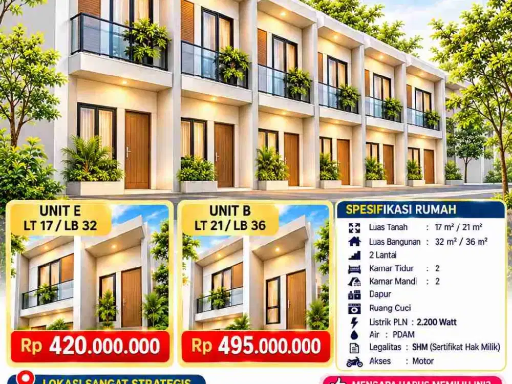 Di Jual Rumah Ready Siap Huni Rp 420jtan.2Lt Dekat Dengan Stasiun sawah Besar Bebas Banjir Jakarta Pusat