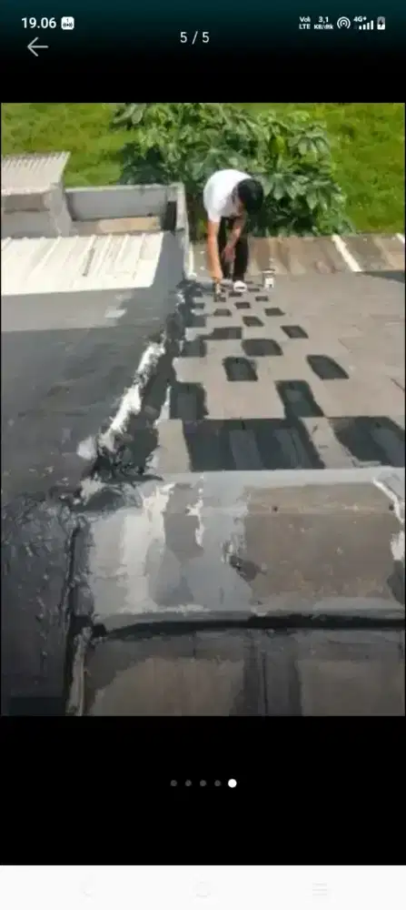 Atap bocor kanopi atap baja ringan terpasang dlk