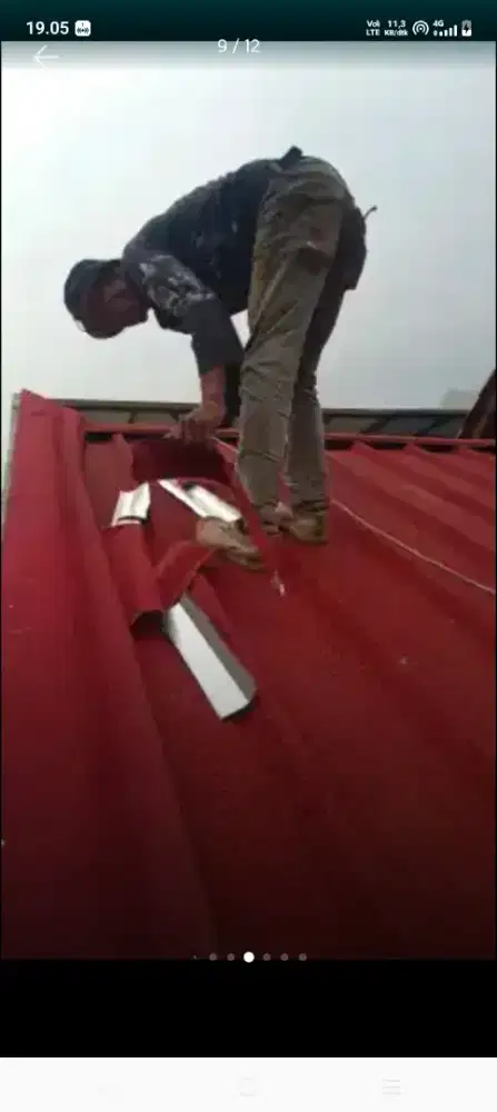 Atap bocor kanopi atap bajarigan terpasang dll