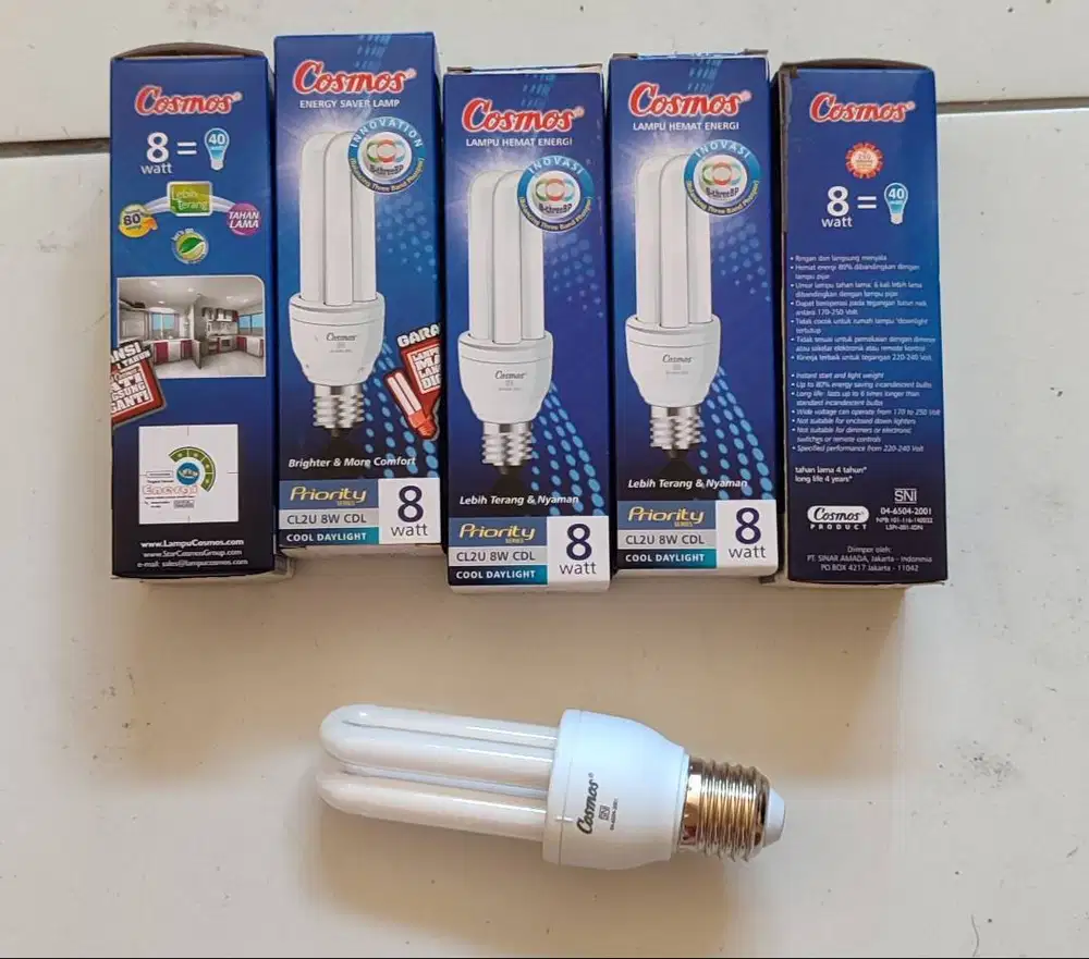 5 pcs Lampu Cosmos 2U 8W / 8 Watt