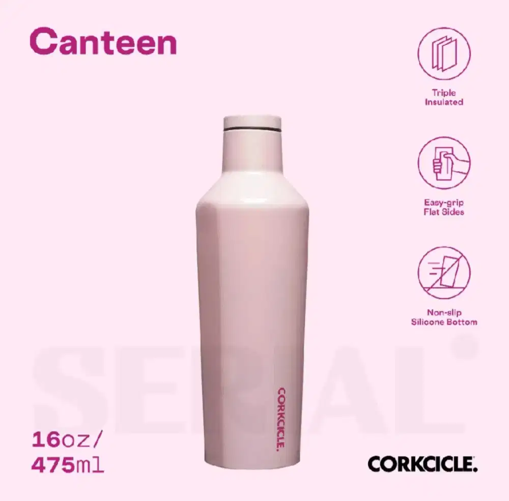 CORKCICLE Canteen 16oz cotton candy