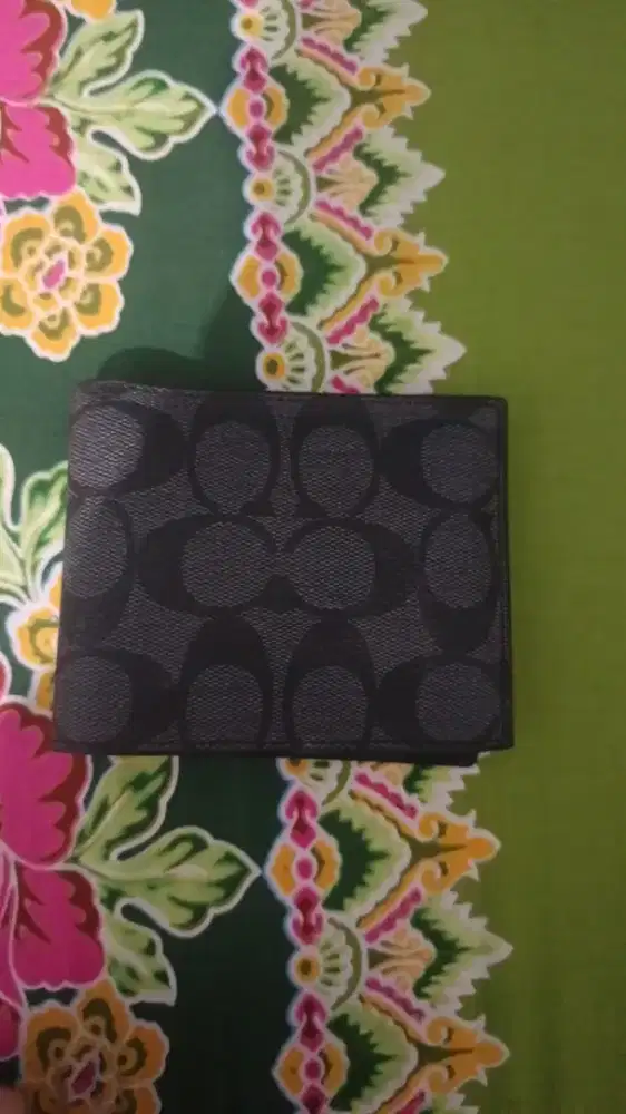 Dompet coach signature canvas original jual cpt