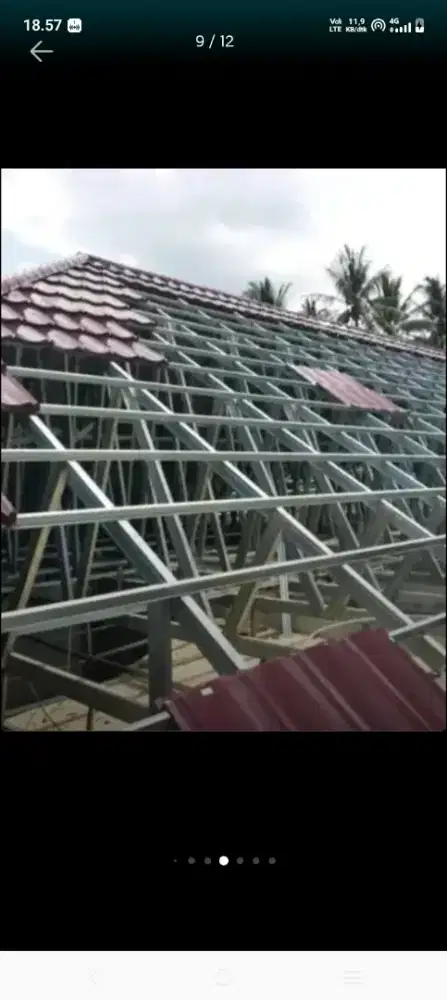 Atap bocor kanopi atap  bajarigan terpasang dlk