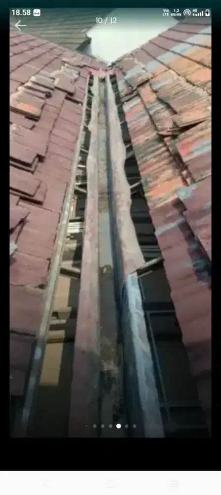 Atap bocor kanopi atap baja ringan terpasang dll