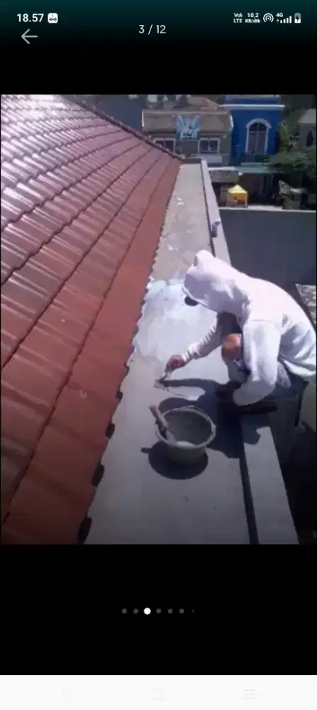 Atap bocor kanopi atap baja ringan terpasang dlk