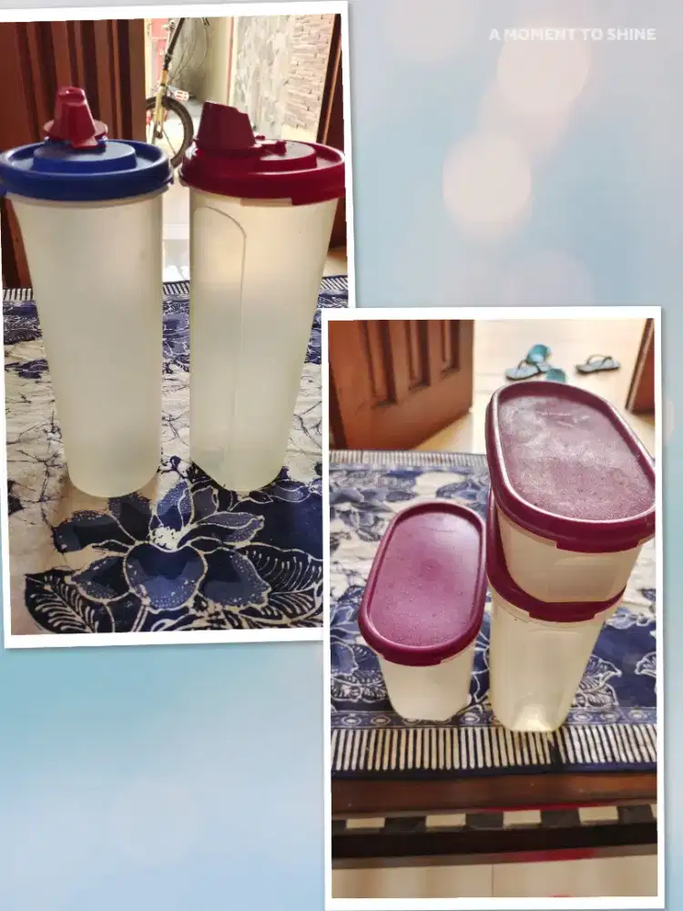 Tupperware tempat minyak dan kotak oval