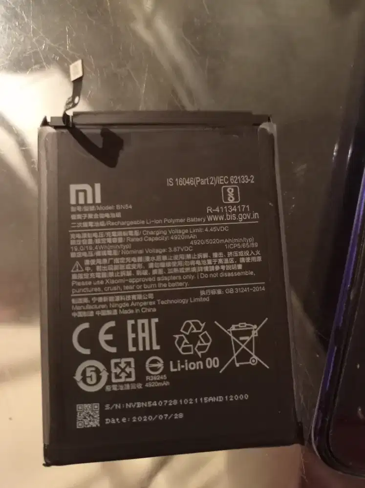 Baterai/batere hp xiaomi