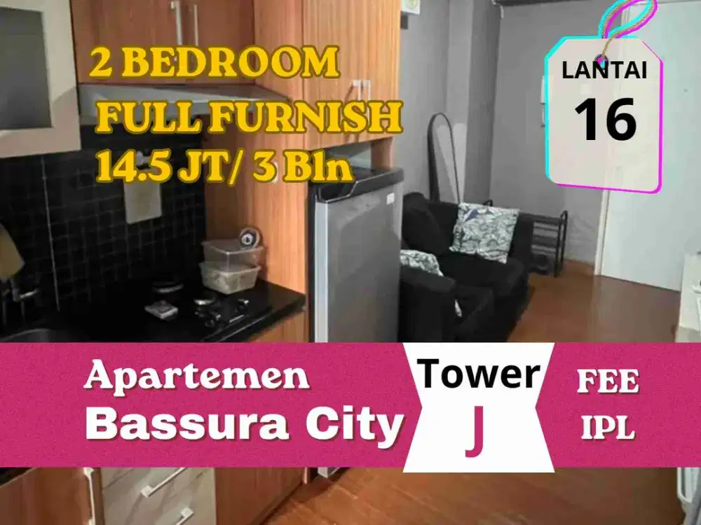 Sewa Apartemen Bassura 2BR Full Furnish Tower Jasmine