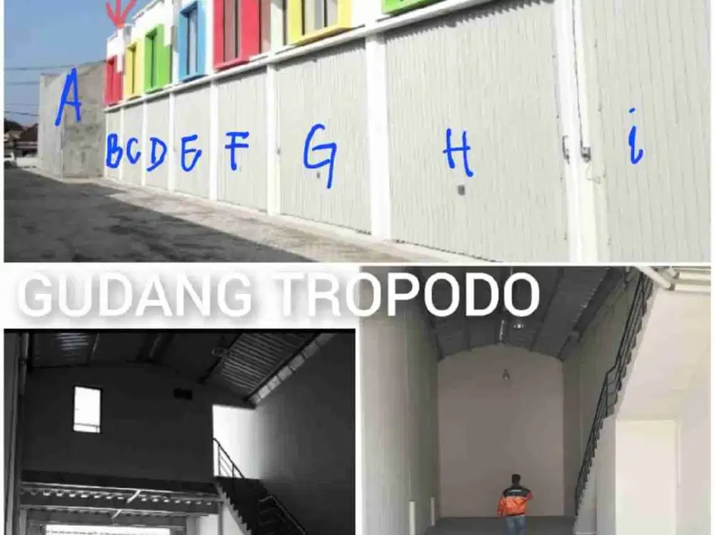 Disewakan Gudang Tropodo