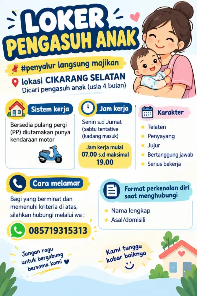 Loker Pengasuh Anak