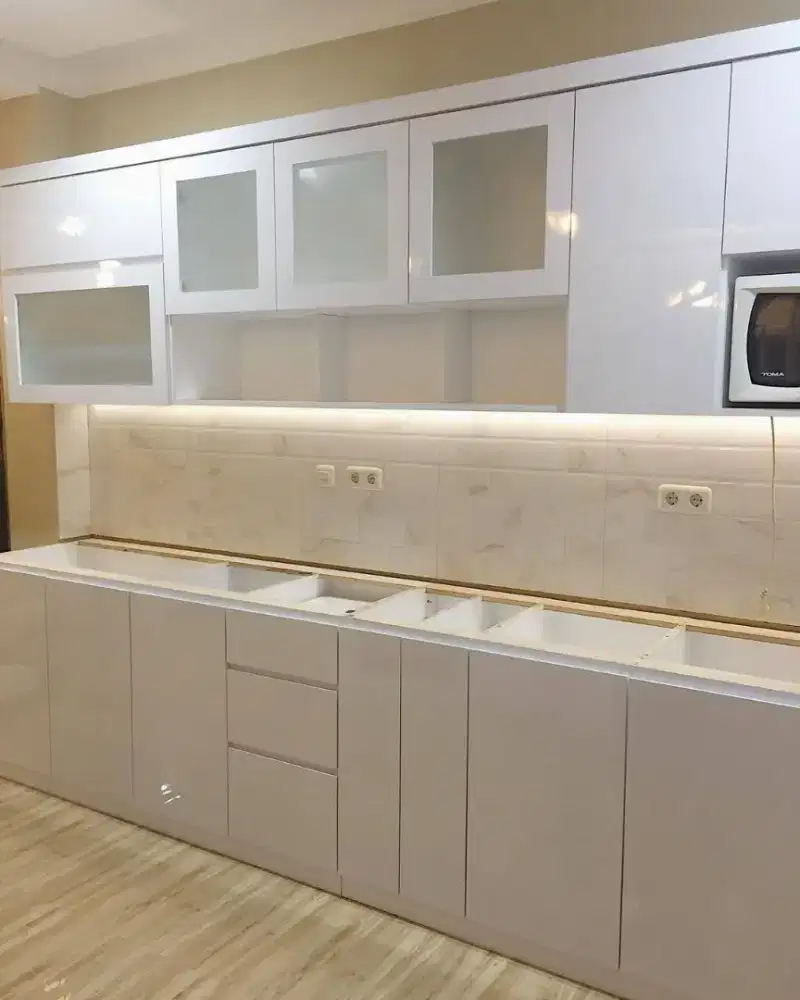 Kitchen set backdrop lemari set badroom furniture