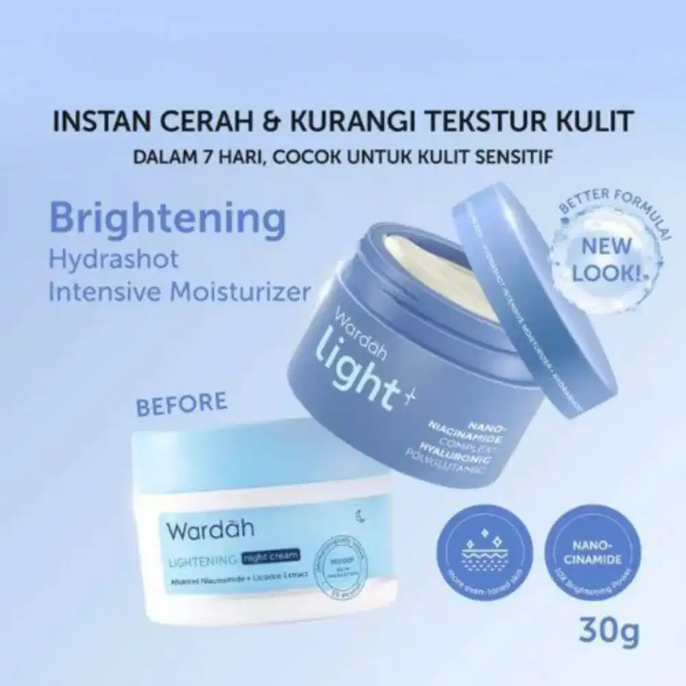 Wardah Light+ Brightening Hydrashot Intensive Moisturizer