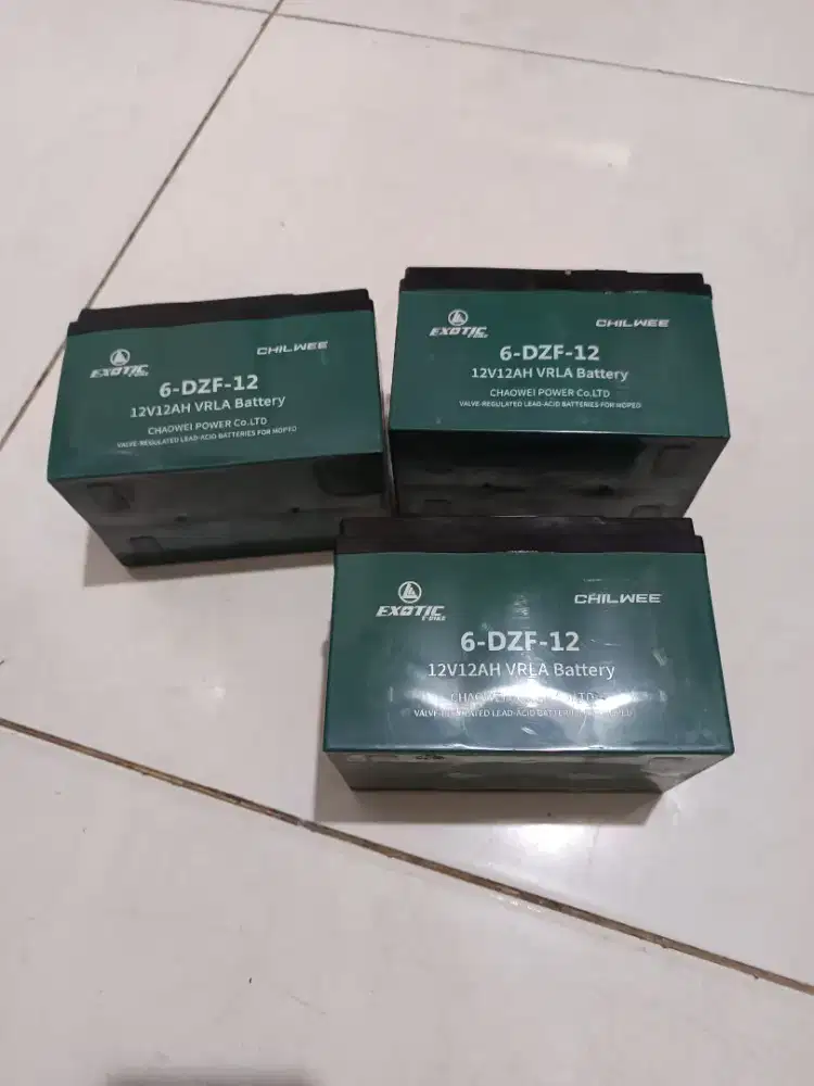 Aki bekas sepeda listrik
