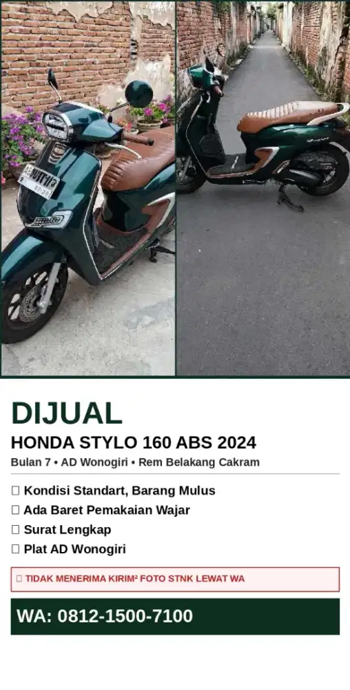 Honda Stylo ABS