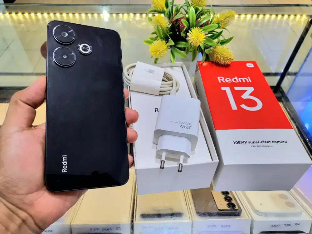 REDMI 13 RAM 8+8/128GB HELIO G81 ULTRA MULUS  lenkap ori cas turbo 33w