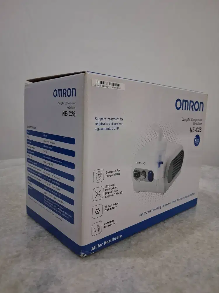 BARU/NEW OLD STOCK Omron Compressor Nebulizer NE-C28 Original-Fullset