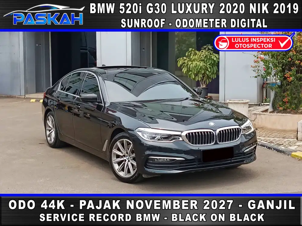 ODO DIGITAL 44rb PAJAK 1 TAHUN BUNGA 5% BMW 520i 2020 BMW 520 2020