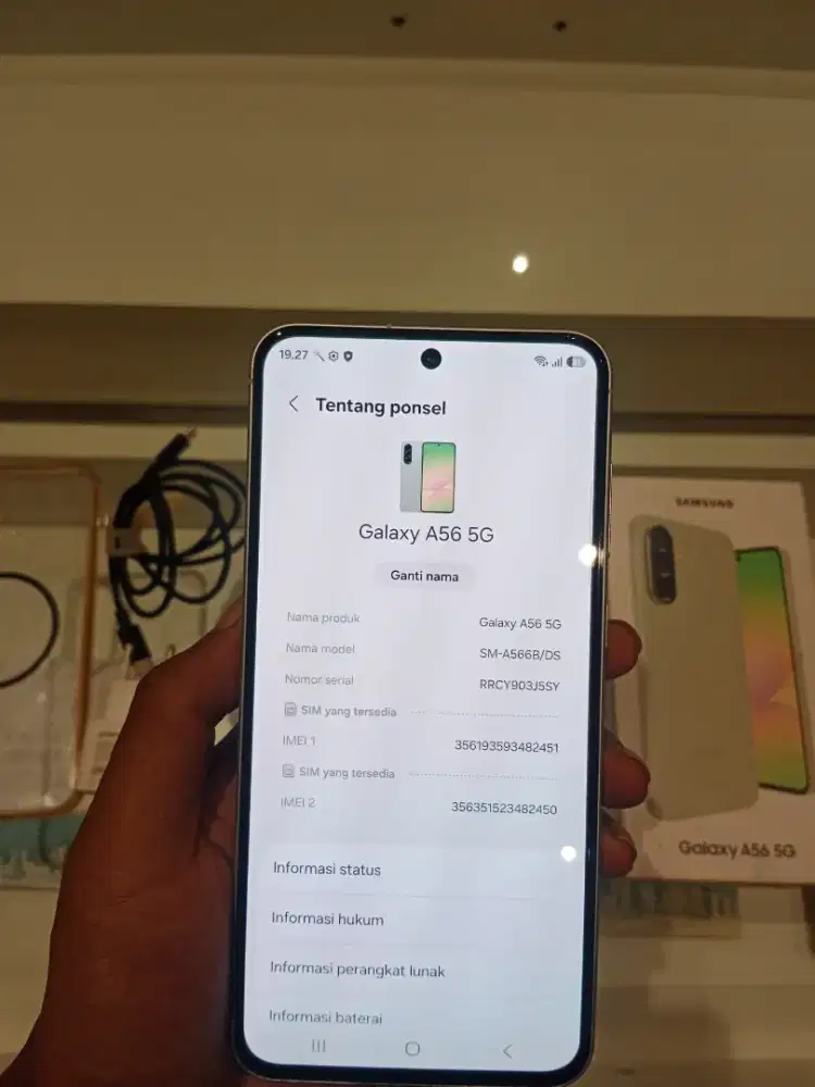Samsung A56 12+12/256gb Fullset mulus