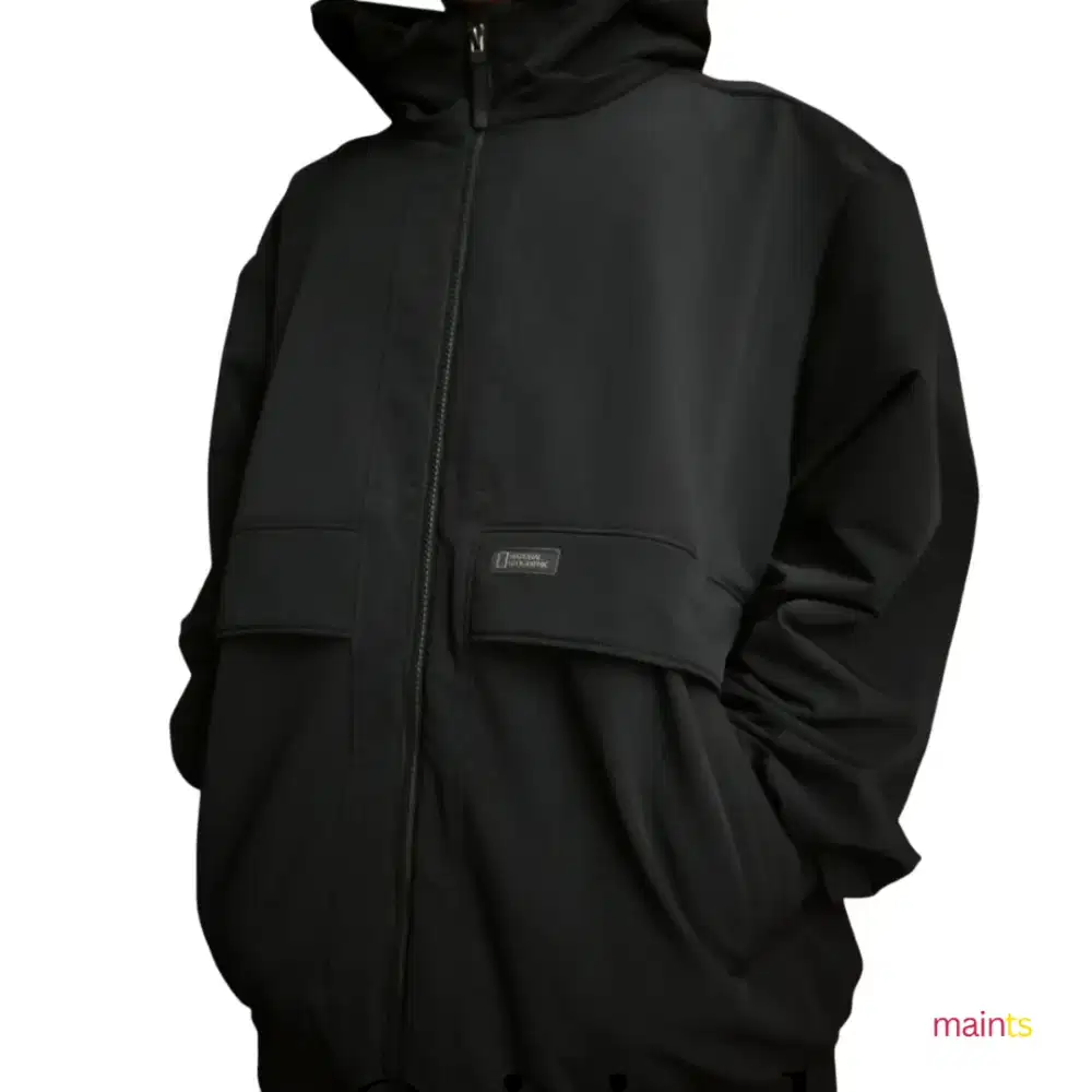 Jaket National Geographic Original Archelon Woven Warm Hooded - Black