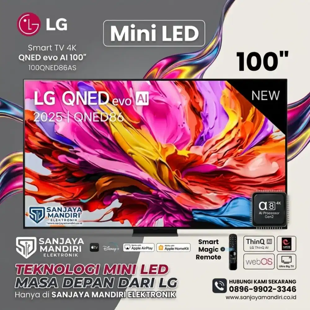 LG QNED Evo AI MiniLED 4K UHD Smart TV 100 Inch 100QNED86ASA