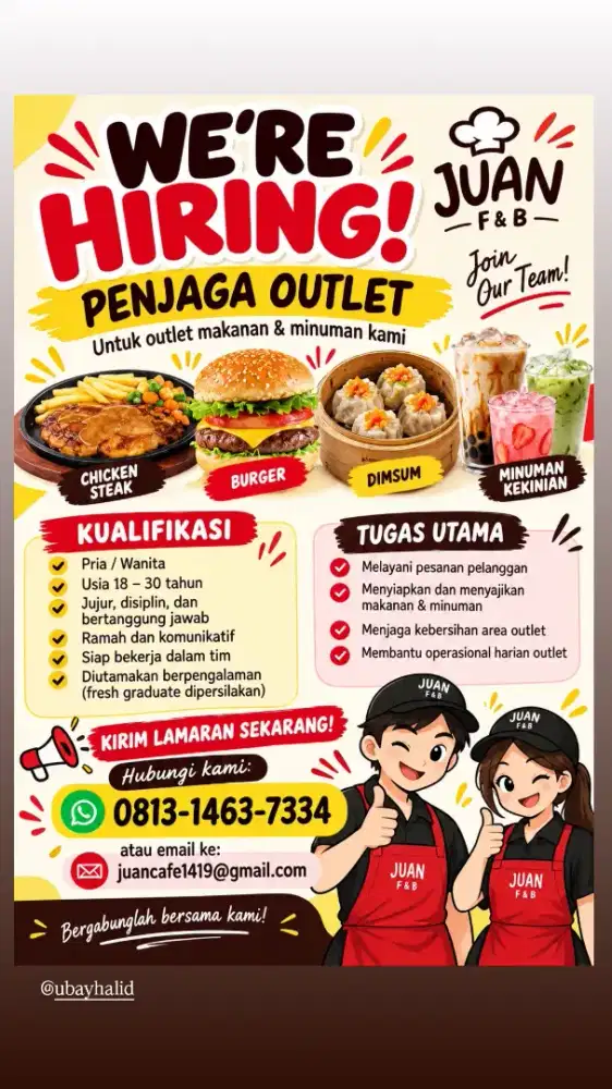 Penjaga Outlet Makanan dan Minuman