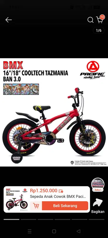 Ready sepeda BMX second like new
