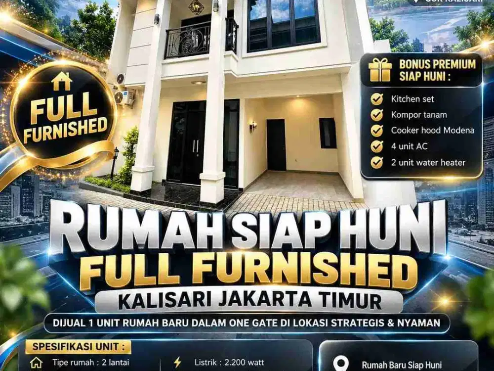 American Classic Style – Kalisari, Pasar Rebo | Jakarta Timur
Hunian Elegan, Aman, Bebas Banjir di Lingkungan Ramah & Nyaman