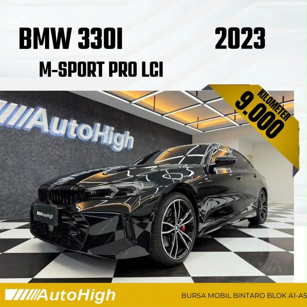 DP10% [Km9.000] 330i M-Sport 2023 Black Reg 2025 #AUTOHIGH