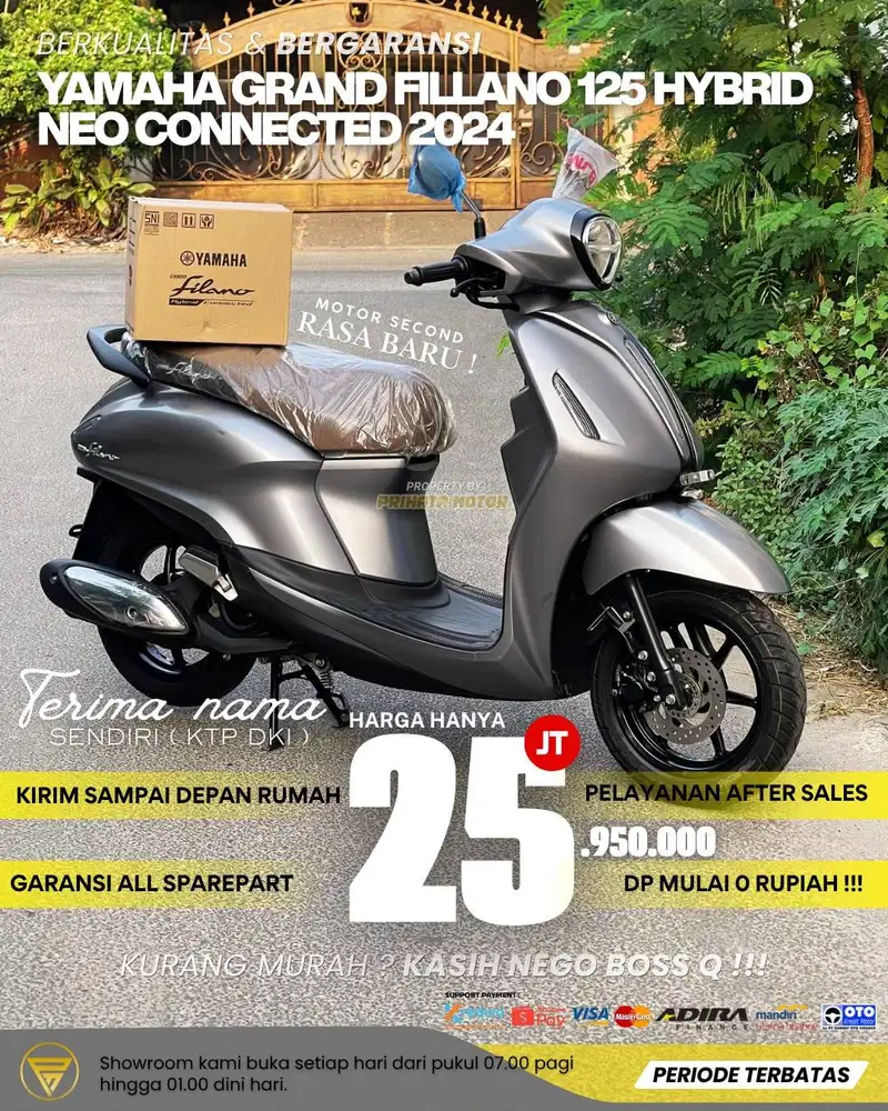 YAMAHA FILLANO 125 HYBRID CONNECTED 2024 !!!