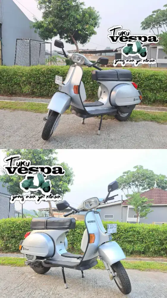 Vespa exclusive silver abu abu electric strart