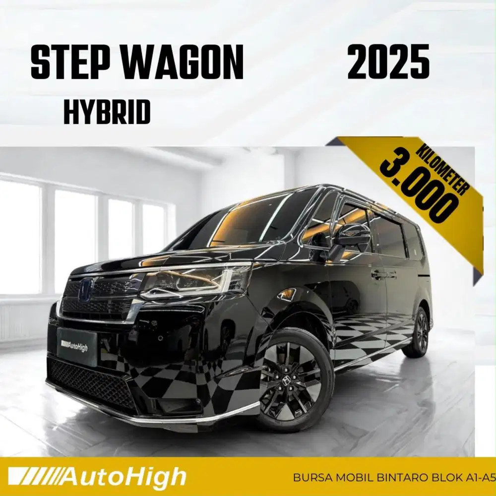 DP10% [Km3.000] Step Wagon 2025 Black / Stepwgn Reg 2026 #AUTOHIGH