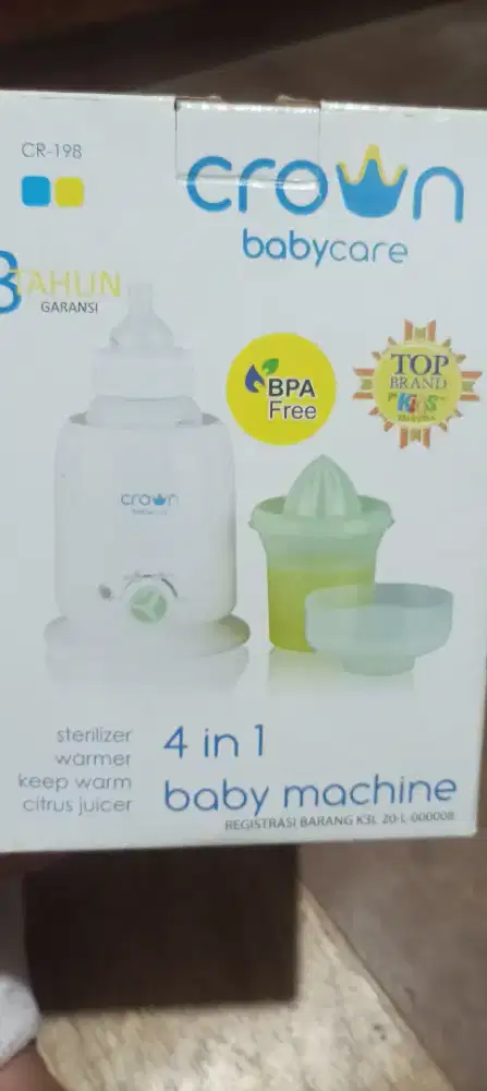 Steril dot bayi merk crown 4 in 1