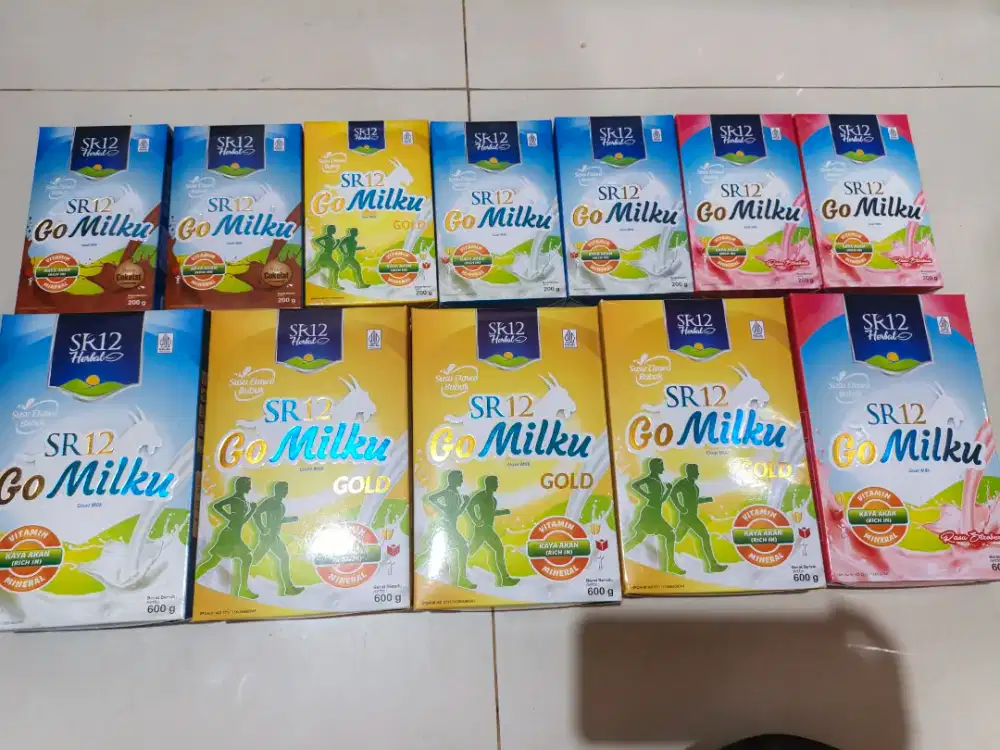 Jual Susu Kambing Etawa Gomilku SR12 Original, Coklat, Gold, Stroberi