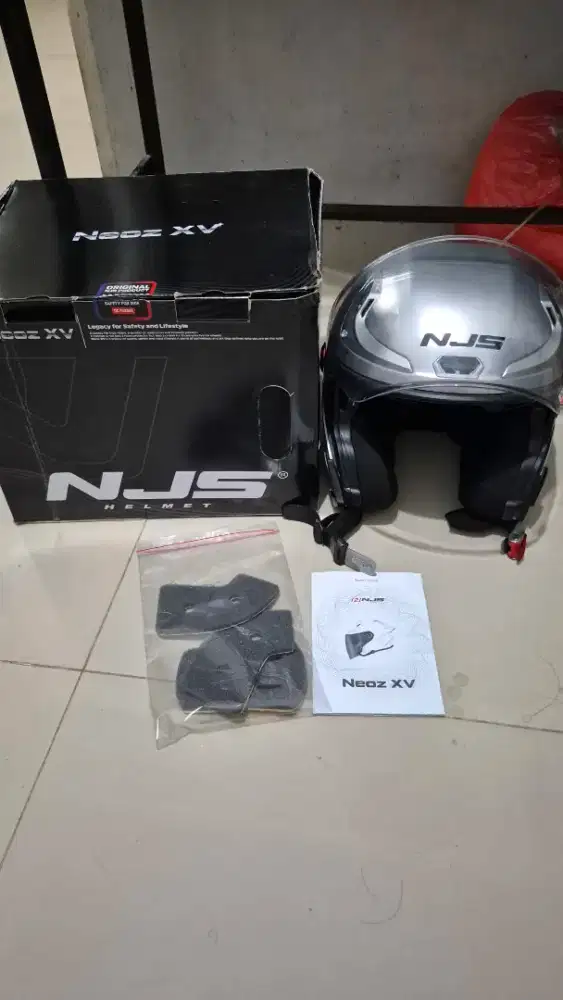 Helm NJS NEOX XV2 size S fit M double visor mulus