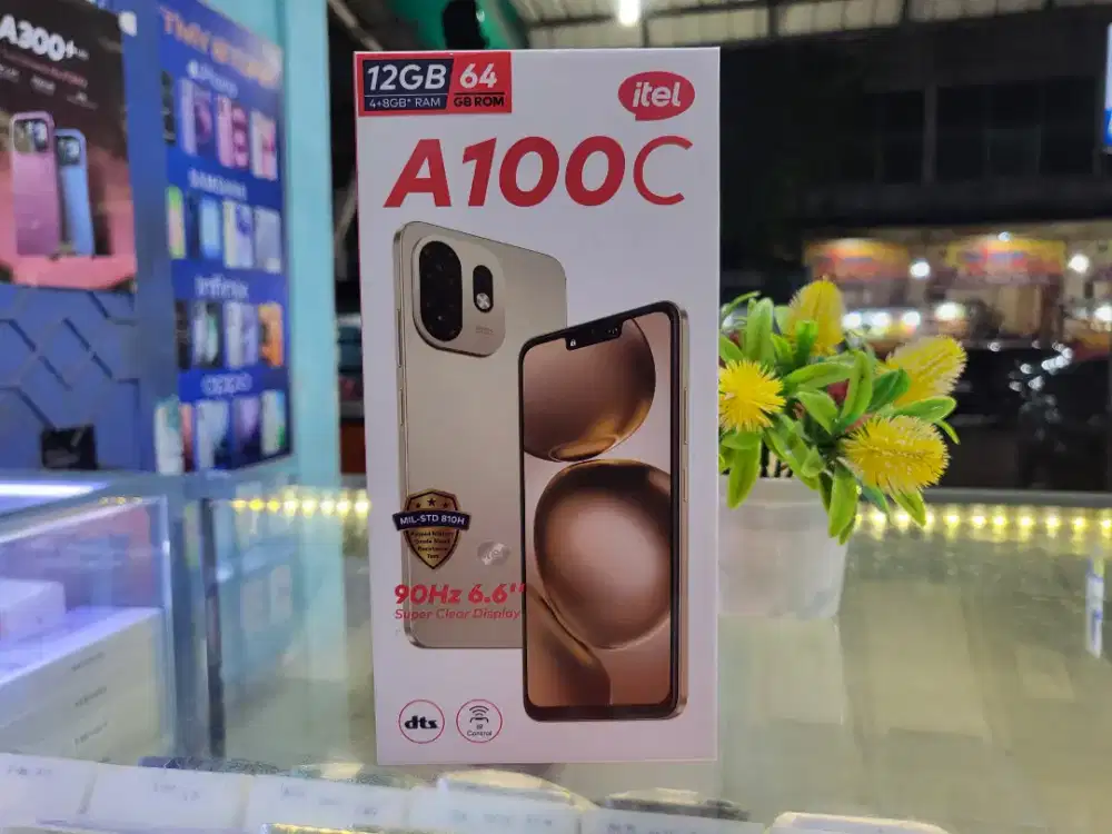 ITEL A100C RAM (4+8) 12/64GB UNIT TERBARU Garansi Resmi Indonesia