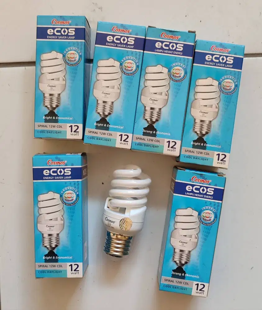 6 pcs Lampu Cosmos Spiral ecos 12W / 12 Watt
