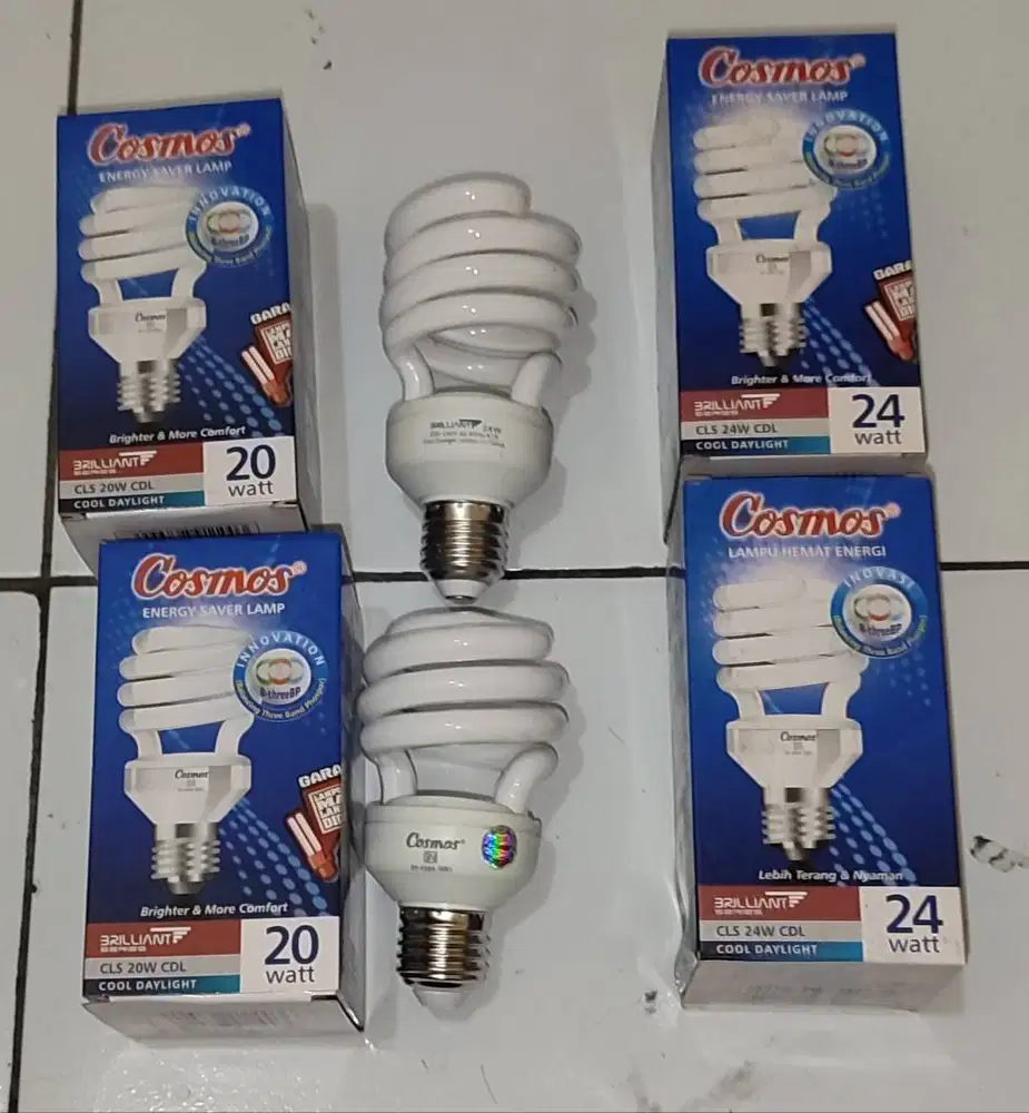 4 pcs Lampu Cosmos Spiral 20W & 24W