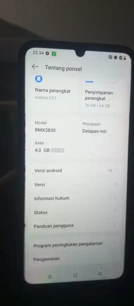 Realme c51 ram 4 64 nepis normal