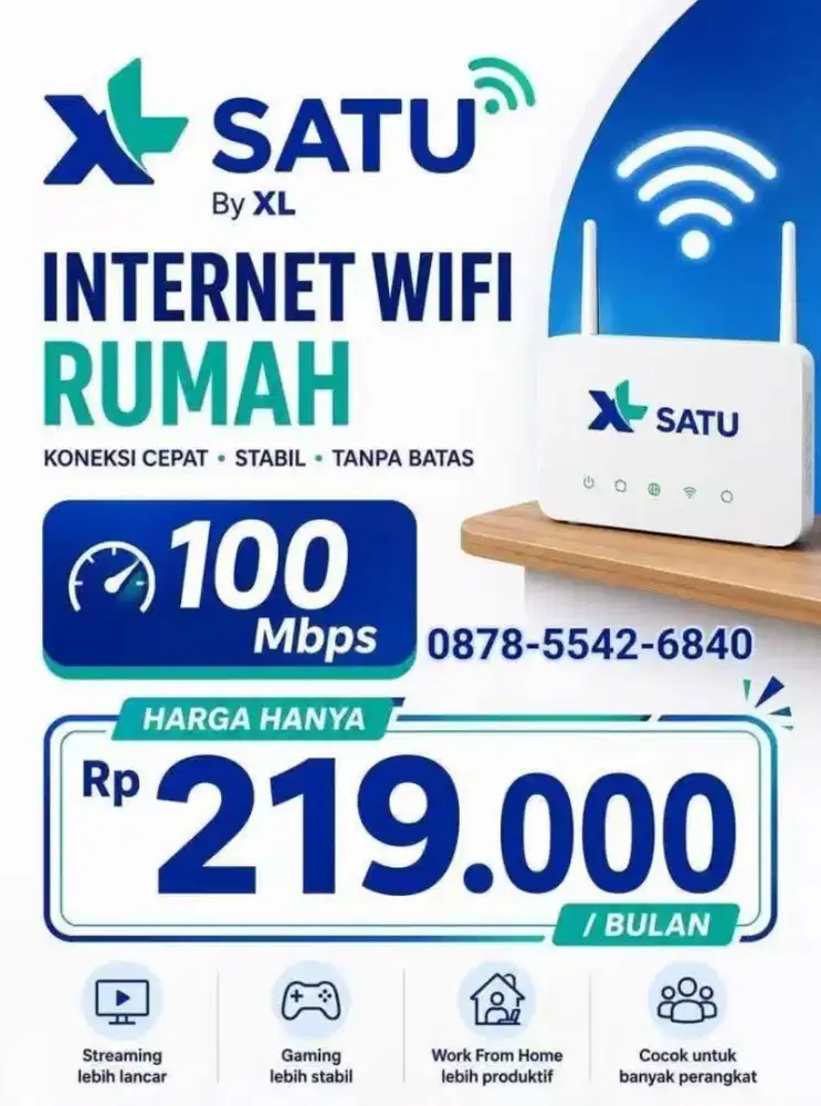 Internet wifi XL satu 5G ultra