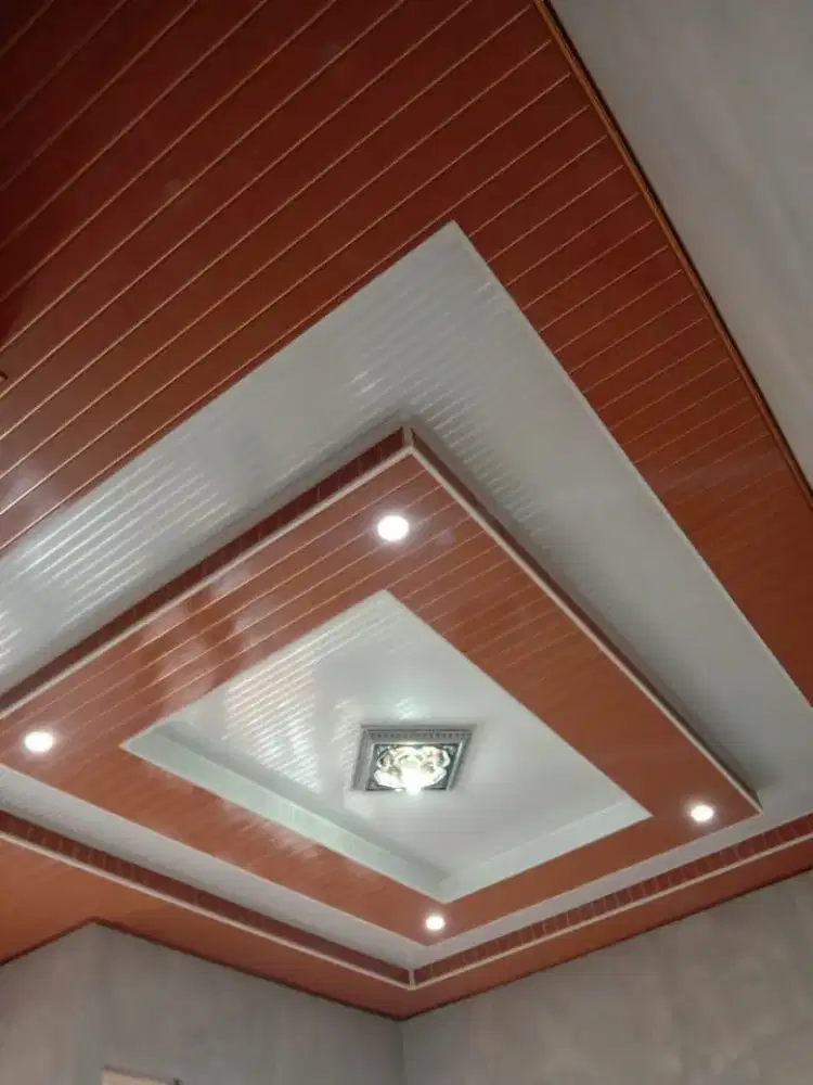 Plafon pvc terpasang ,bahan jasa