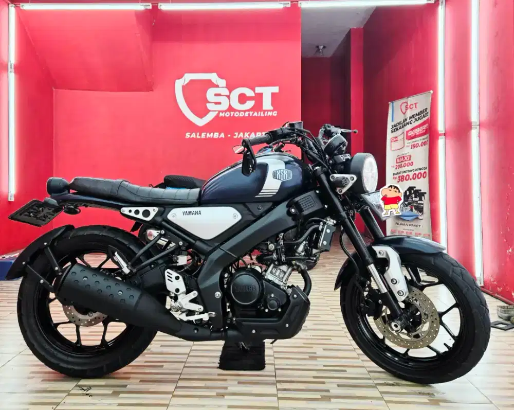 JualCpt90%LikeNew KM11Rb PjkJun27 Modif 2Jt YAMAHA XSR 2022 BLUE NAVY