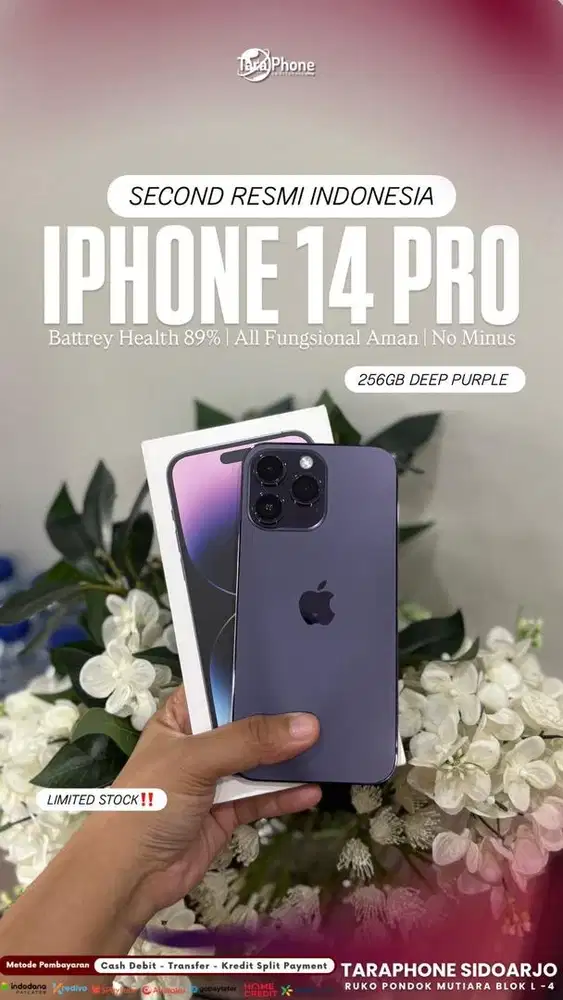 IPHONE 14PRO SECOND RESMI