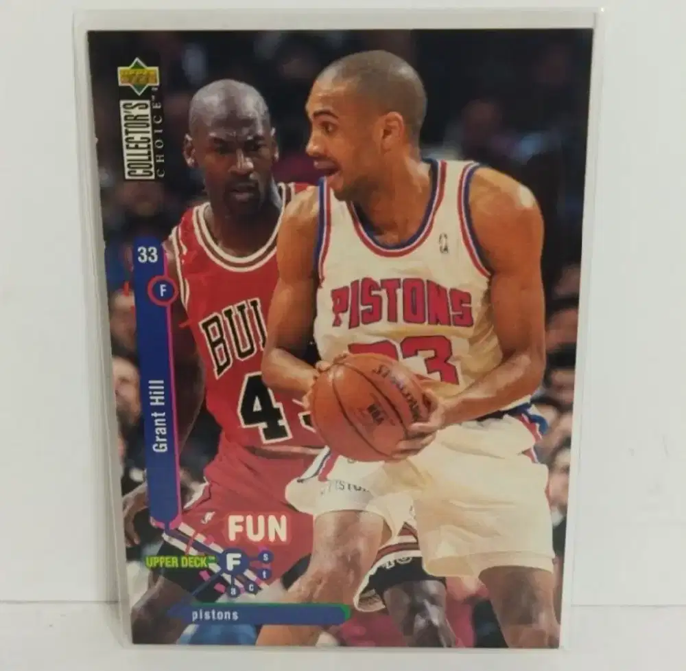 KARTU BASKET NBA GRANT HILL VS MICHAEL JORDAN LANGKA SUPER RARE