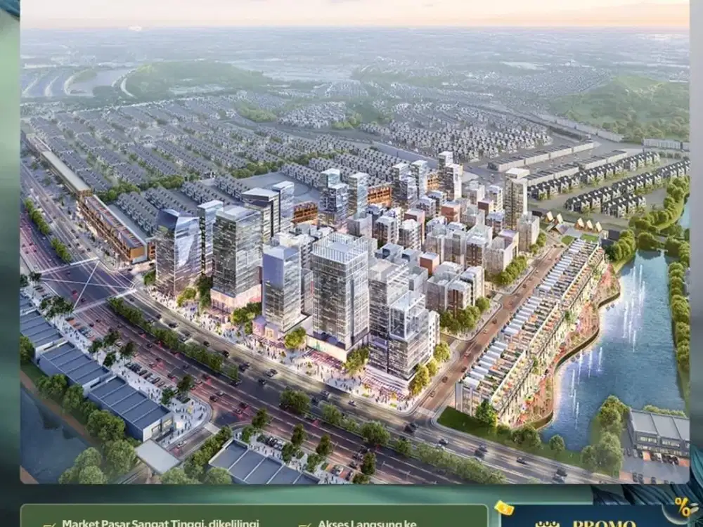 Dijual KAVLING KOMERSIAL PASIR PUTIH RIVERSIDE PIK2 Luas 450