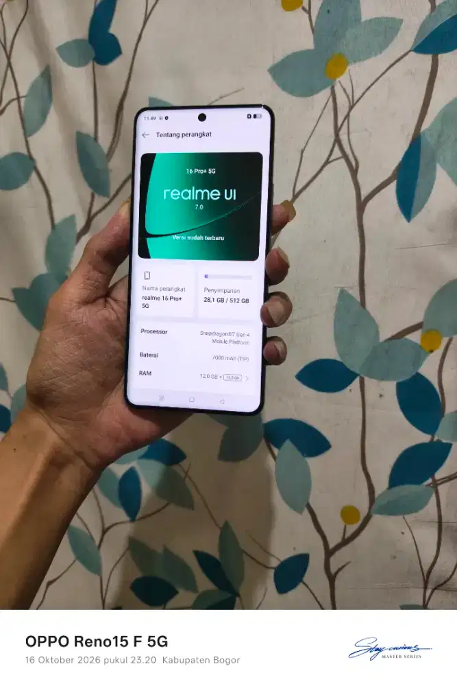 Realme 16 pro plus 5g 12/512