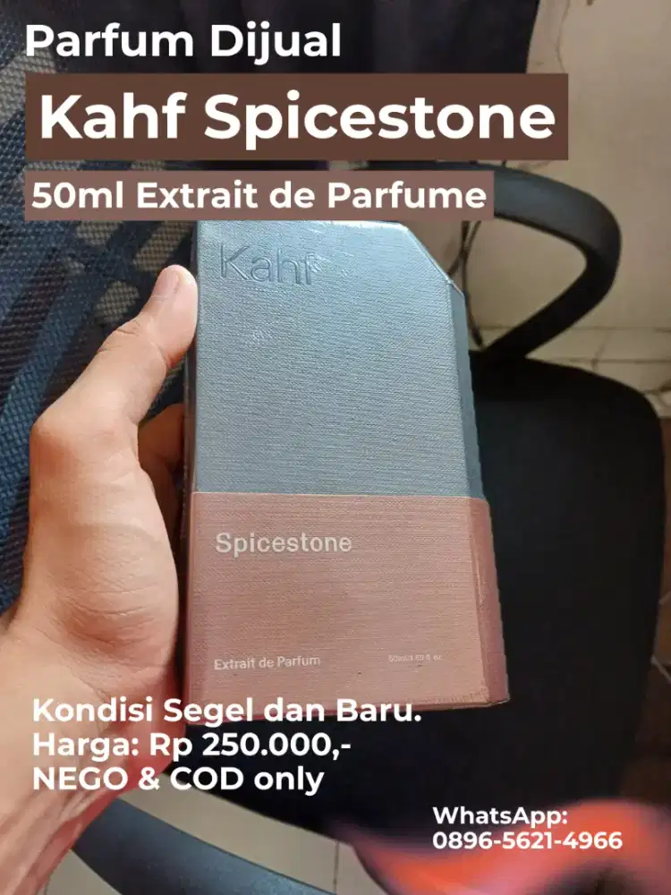 DIJUAL PARFUM KAHF SPICESTONE 50ML EXTRAIT DE PARFUM SEGEL DAN BARU