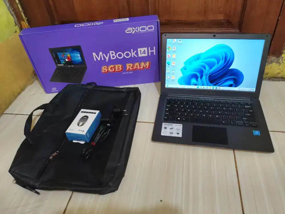 Laptop Axioo Mybook 14H Ram 8gb SSD 256gb intel celeron-N4020 LayarFHD
