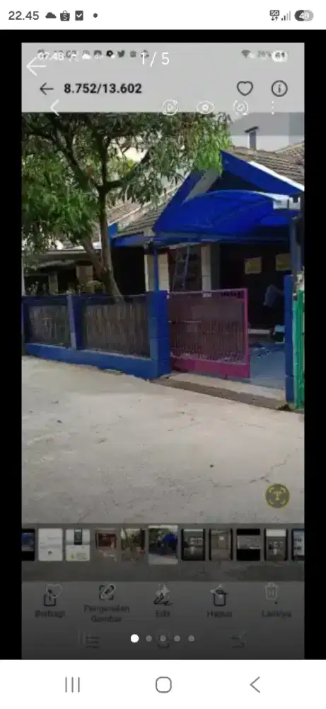 Disewakan dikontrakan Rumah di komplek  BUmi kiara
