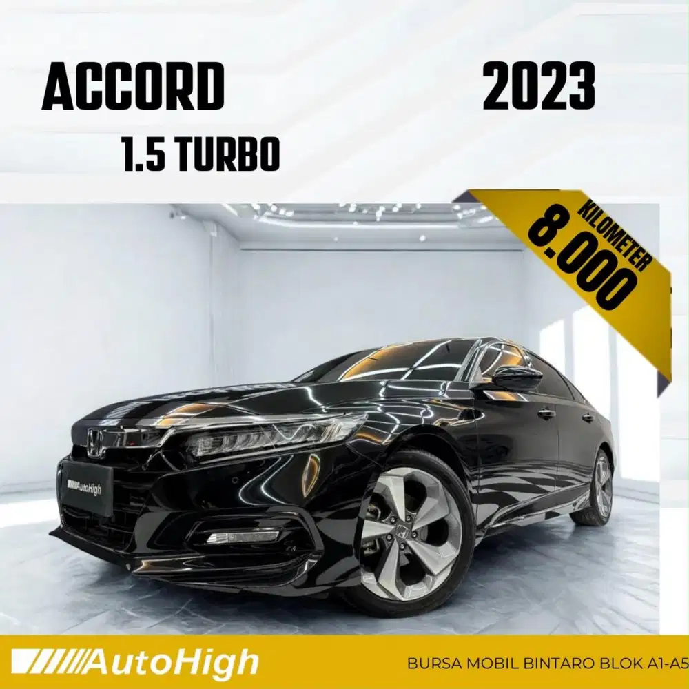 DP10% [Km8.000] Accord Sunroof Turbo 2023 Black Reg 2024 #AUTOHIGH